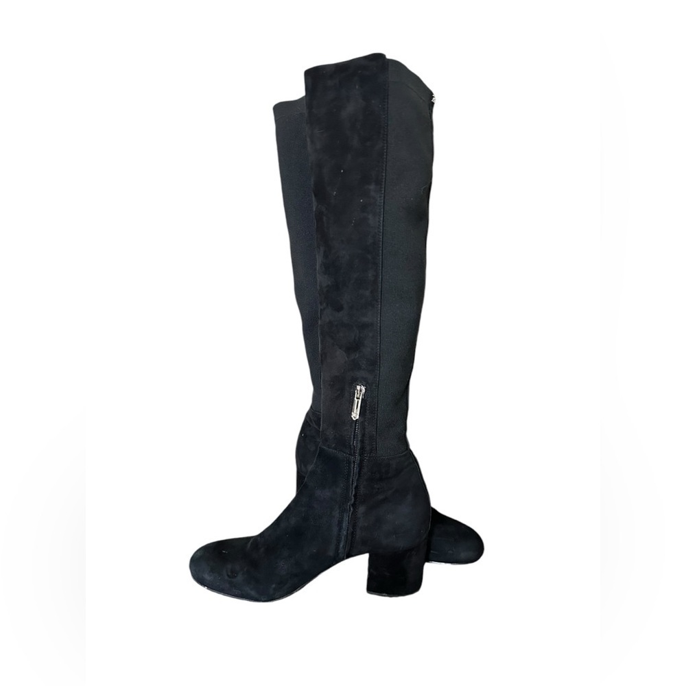 Sam Edelman Knee High Black Suede Boots Size 8.5